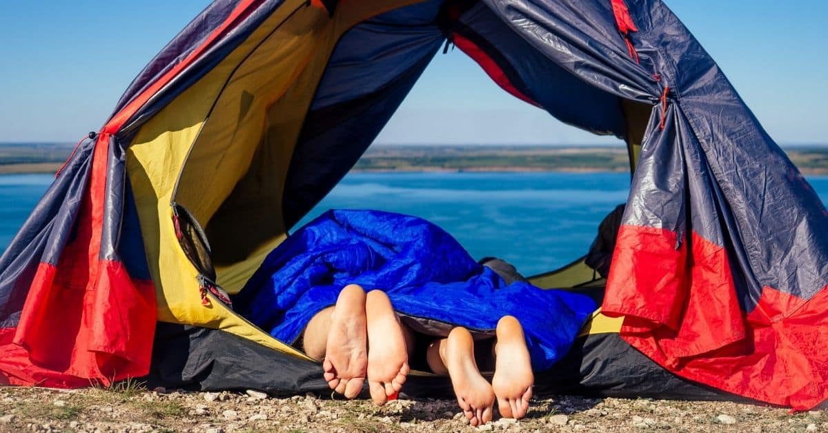 couples 2 person sleeping bag