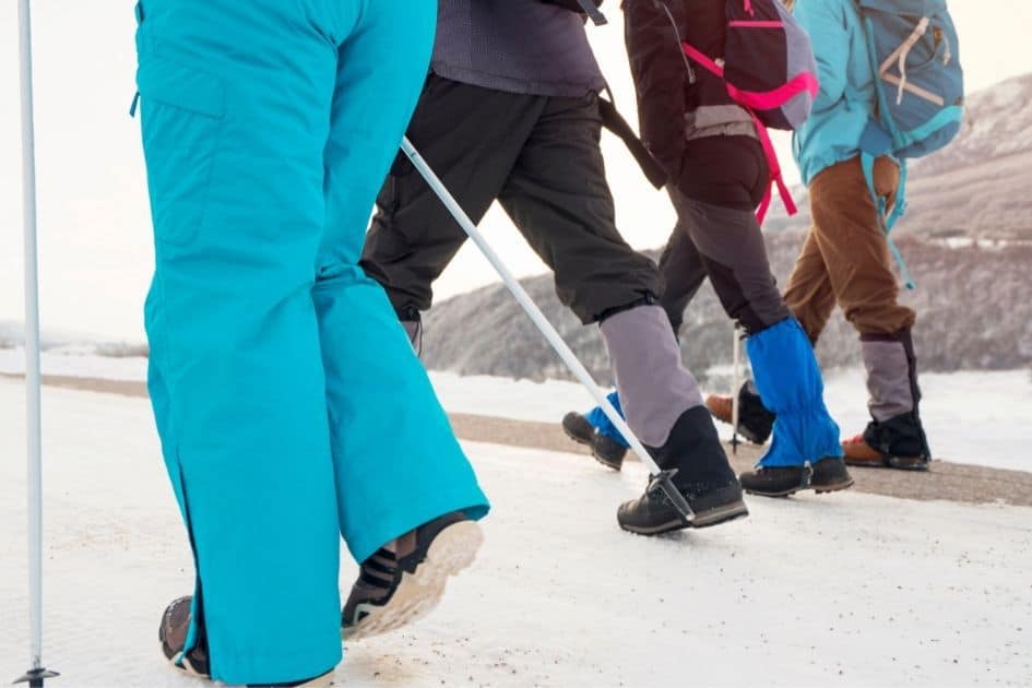 examples of various hiking gaiters