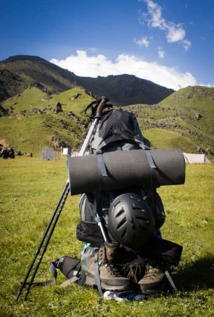 Mountaineer Pack with Helmet