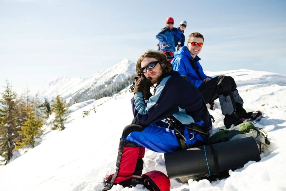 resting in between climbs