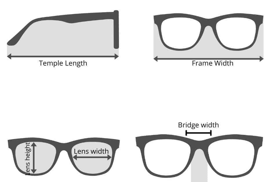 eyeglass sizing measurements
