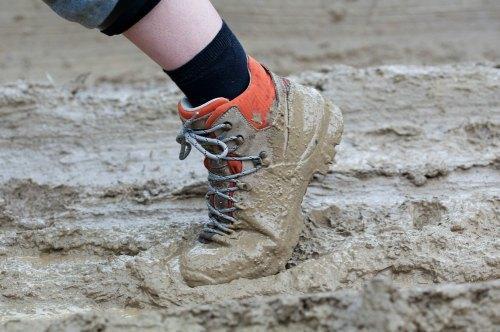 Muddy conditions make for more blisters