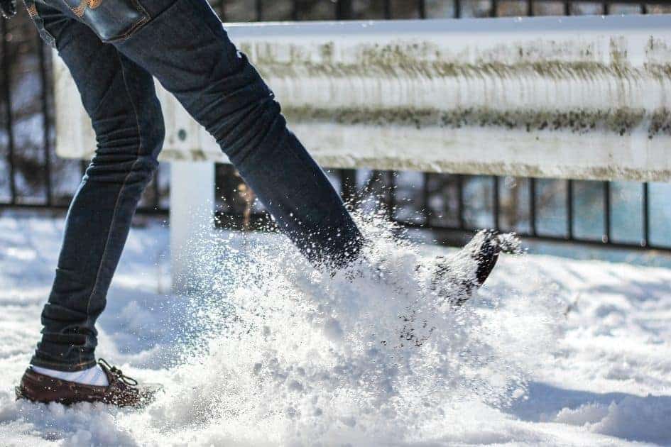 Step Kick Snow going uphill