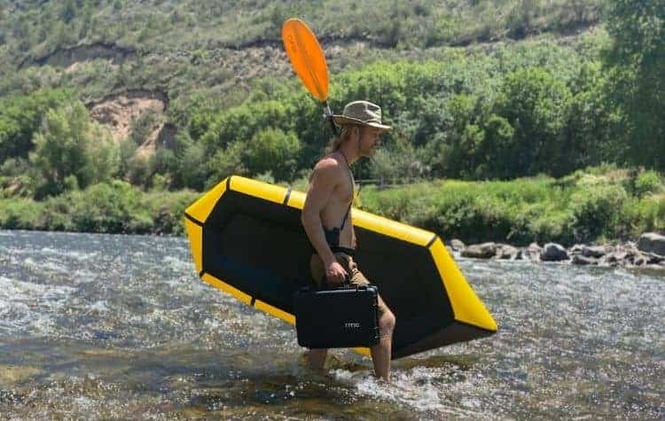 RTIC hard case 16 at Roaring Fork River, Colorado