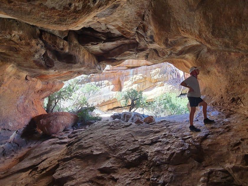 exploring caves in cederberg