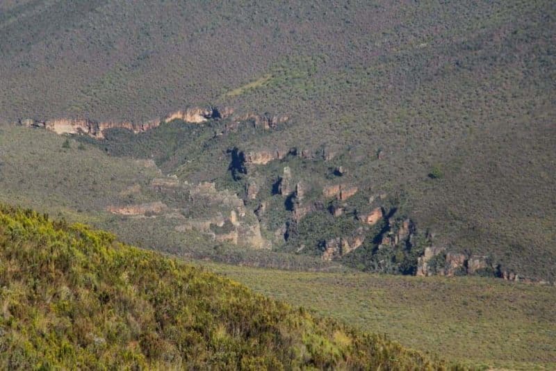 Valley on Mt Kenya