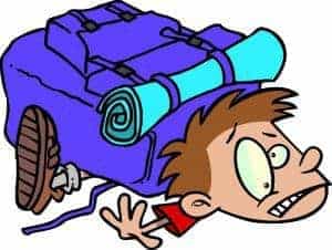 weight distribution is important with backpacks