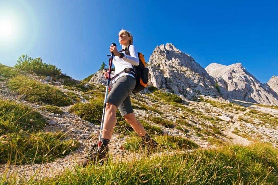 Hiking in shorts can be more comfortable