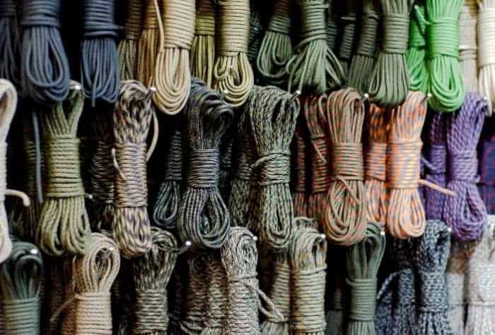 paracords waiting to be made into bracelets