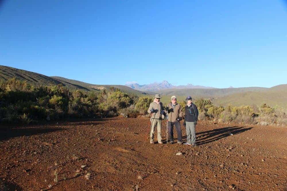 Hiking Mt Kenya's lower slopes