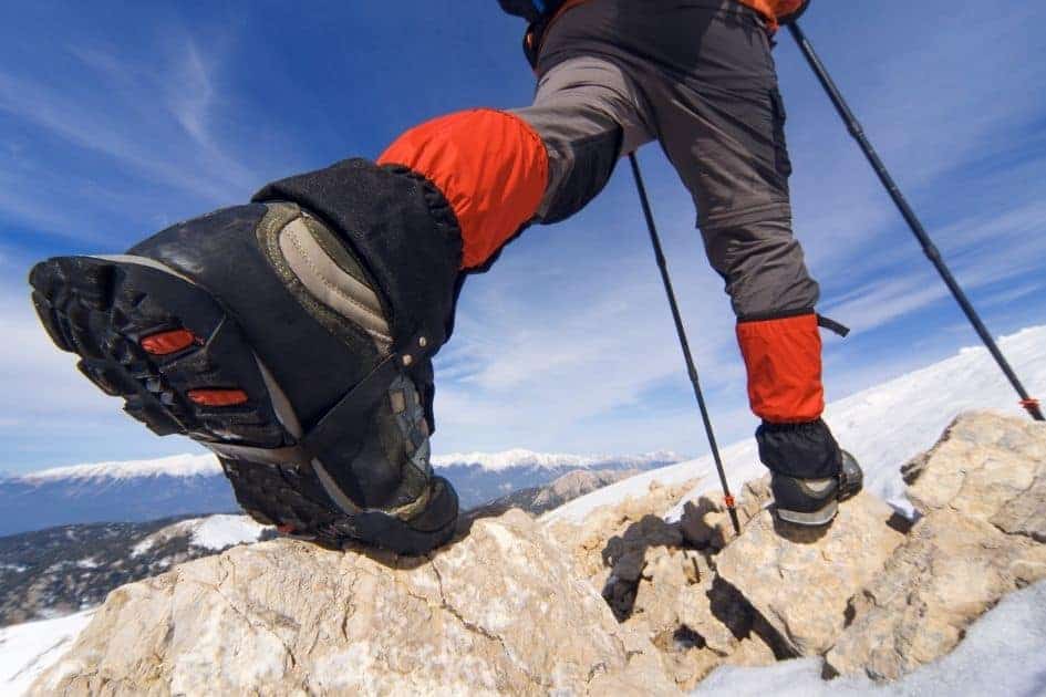 mountaineering boots for climbing and trekking