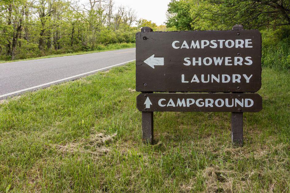 campsite sign