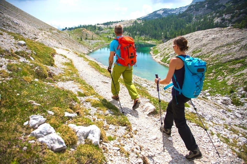 Hikers with Trekking Poles