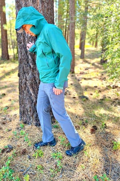 hiking with approach shoe