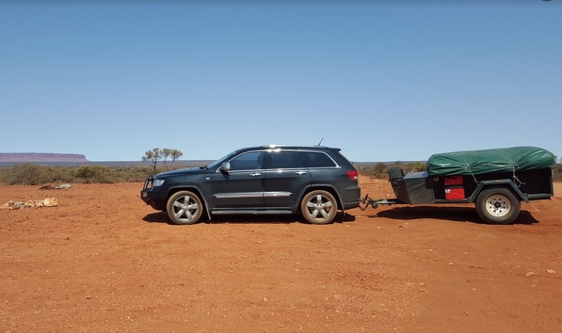 car towing camping trolly